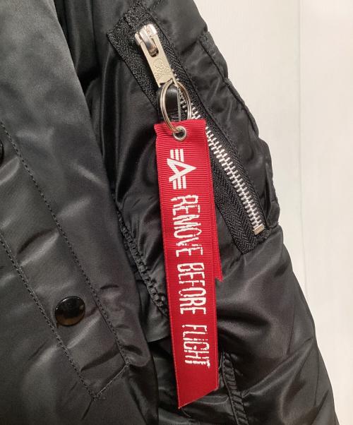 Mastermind JAPAN（マスターマインド ジャパン）Mastermind JAPAN (マスターマインド ジャパン) ALPHA (アルファ) N-3Bタイプコート ブラック サイズ:MEDIUMの古着・服飾アイテム