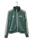 adidas Originals×BOB MARLEYアディダスオリジナル×ボブ・マーリィ）の古着「トラックジャケット」｜グリーン×ホワイト