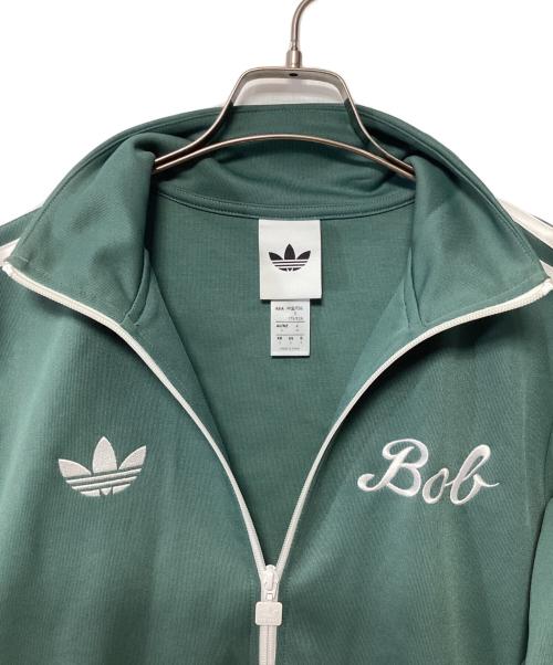 adidas Originals（アディダスオリジナル）adidas Originals (アディダスオリジナル) BOB MARLEY (ボブ・マーリィ) トラックジャケット グリーン×ホワイト サイズ:Mの古着・服飾アイテム