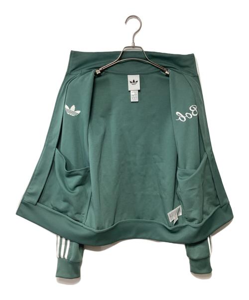 adidas Originals（アディダスオリジナル）adidas Originals (アディダスオリジナル) BOB MARLEY (ボブ・マーリィ) トラックジャケット グリーン×ホワイト サイズ:Mの古着・服飾アイテム