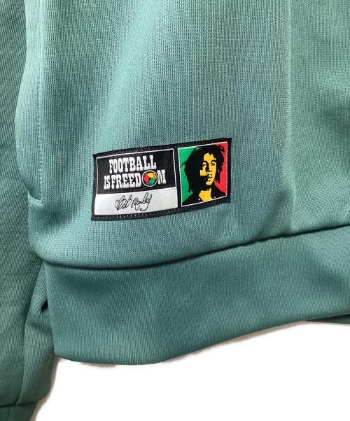 adidas Originals（アディダスオリジナル）adidas Originals (アディダスオリジナル) BOB MARLEY (ボブ・マーリィ) トラックジャケット グリーン×ホワイト サイズ:Mの古着・服飾アイテム
