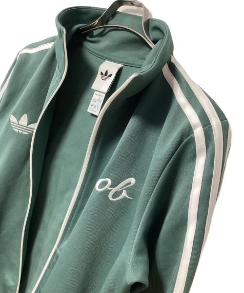 adidas Originals（アディダスオリジナル）adidas Originals (アディダスオリジナル) BOB MARLEY (ボブ・マーリィ) トラックジャケット グリーン×ホワイト サイズ:Mの古着・服飾アイテム