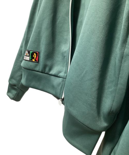 adidas Originals（アディダスオリジナル）adidas Originals (アディダスオリジナル) BOB MARLEY (ボブ・マーリィ) トラックジャケット グリーン×ホワイト サイズ:Mの古着・服飾アイテム
