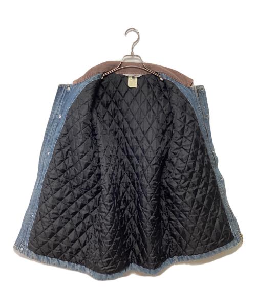 CarHartt（カーハート）CarHartt (カーハート) 切替デニムジャケット ブルー×ブラウン サイズ:MEDIUMの古着・服飾アイテム