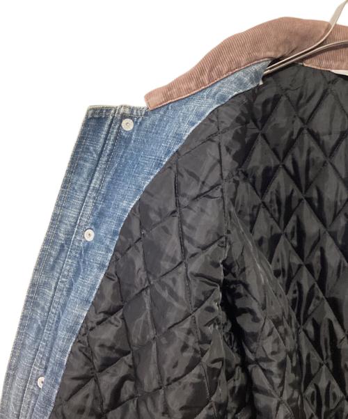 CarHartt（カーハート）CarHartt (カーハート) 切替デニムジャケット ブルー×ブラウン サイズ:MEDIUMの古着・服飾アイテム