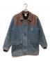 CarHartt（カーハート）の古着「切替デニムジャケット」｜ブルー×ブラウン