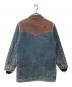 CarHartt (カーハート) 切替デニムジャケット ブルー×ブラウン サイズ:MEDIUM：7000円