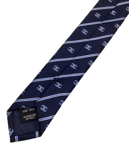 CHANEL（シャネル）CHANEL (シャネル) シルクネクタイ ネイビー サイズ:記載なしの古着・服飾アイテム
