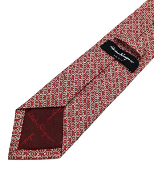 Salvatore Ferragamo（サルヴァトーレ フェラガモ）Salvatore Ferragamo (サルヴァトーレ フェラガモ) シルクネクタイ レッド サイズ:記載なしの古着・服飾アイテム