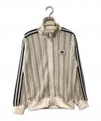 adidasアディダス）の古着「サマーグローファイヤーバード トラックトップ」｜ベージュ×ブラック