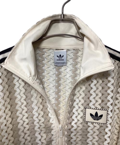 adidas（アディダス）adidas (アディダス) サマーグローファイヤーバード トラックトップ ベージュ×ブラック サイズ:Sの古着・服飾アイテム