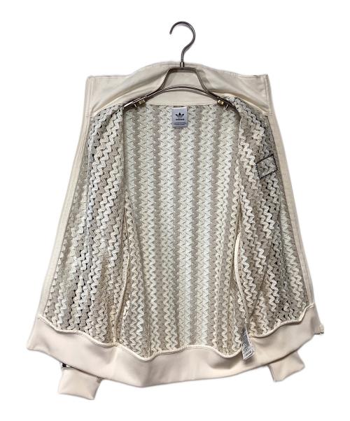 adidas（アディダス）adidas (アディダス) サマーグローファイヤーバード トラックトップ ベージュ×ブラック サイズ:Sの古着・服飾アイテム