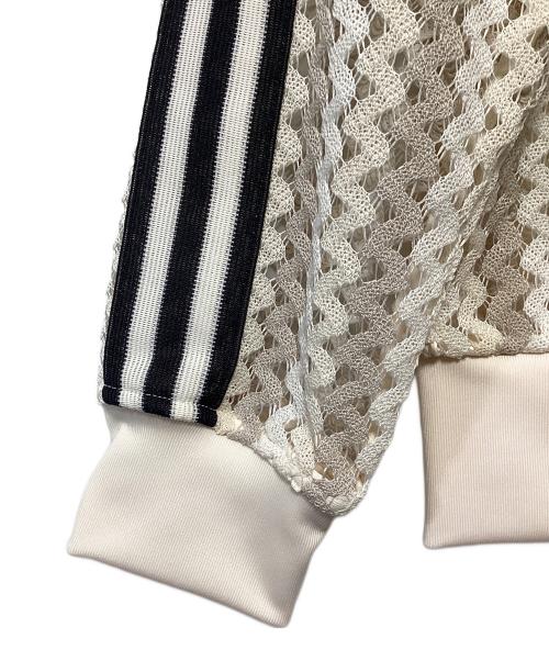 adidas（アディダス）adidas (アディダス) サマーグローファイヤーバード トラックトップ ベージュ×ブラック サイズ:Sの古着・服飾アイテム