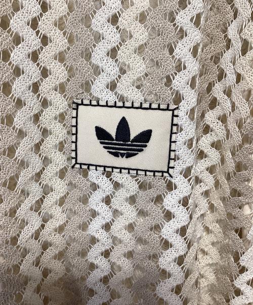 adidas（アディダス）adidas (アディダス) サマーグローファイヤーバード トラックトップ ベージュ×ブラック サイズ:Sの古着・服飾アイテム