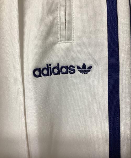 adidas（アディダス）adidas (アディダス) トラックパンツ ホワイト×ネイビー サイズ:Mの古着・服飾アイテム