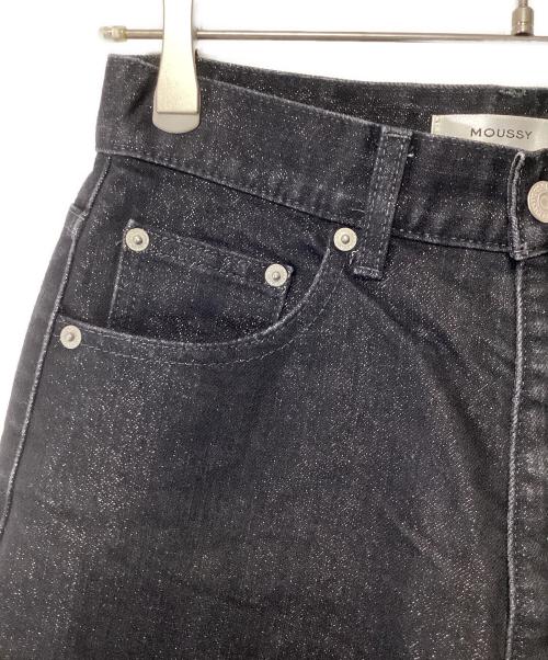 moussy（マウジー）moussy (マウジー) デニムパンツ ブラック サイズ:2の古着・服飾アイテム