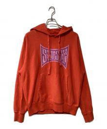 stussy（ステューシー）の古着「プルオーバーパーカー」｜オレンジ