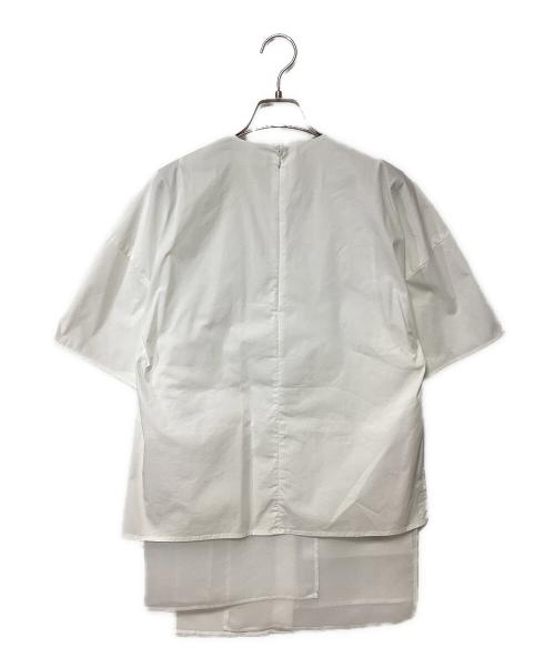 ENFOLD（エンフォルド）ENFOLD (エンフォルド) 半袖ブラウス ホワイト サイズ:38の古着・服飾アイテム