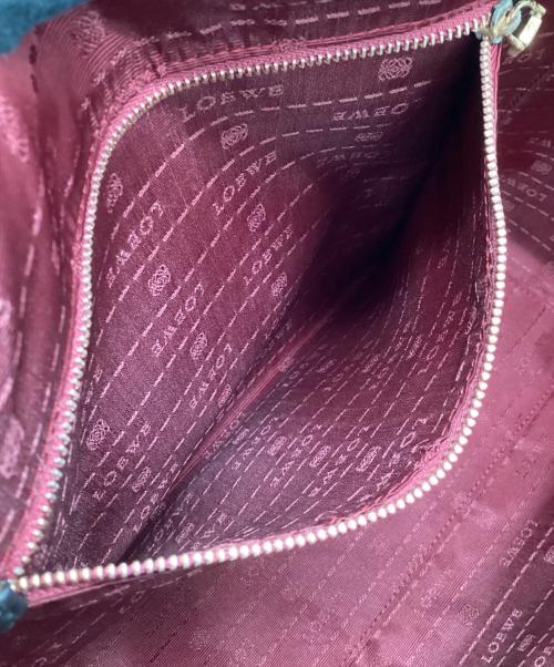 LOEWE（ロエベ）LOEWE (ロエベ) トートバッグ ブラック×レッドの古着・服飾アイテム