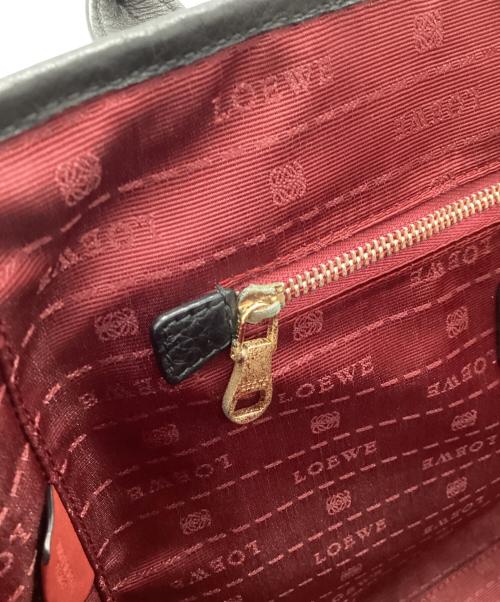 LOEWE（ロエベ）LOEWE (ロエベ) トートバッグ ブラック×レッドの古着・服飾アイテム