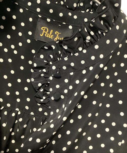 Pale Jute（ペールジュート）Pale Jute (ペールジュート) 長袖ブラウス ブラック×ホワイト サイズ:Fの古着・服飾アイテム