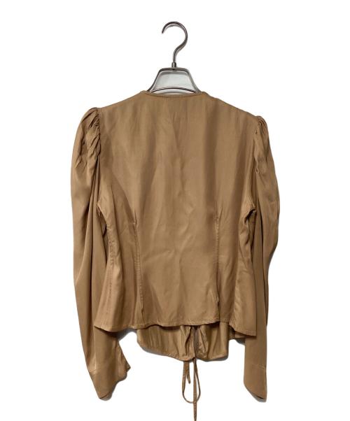 GANNI（ガニー）GANNI (ガニー) 薄手カーディガン ベージュ サイズ:36の古着・服飾アイテム