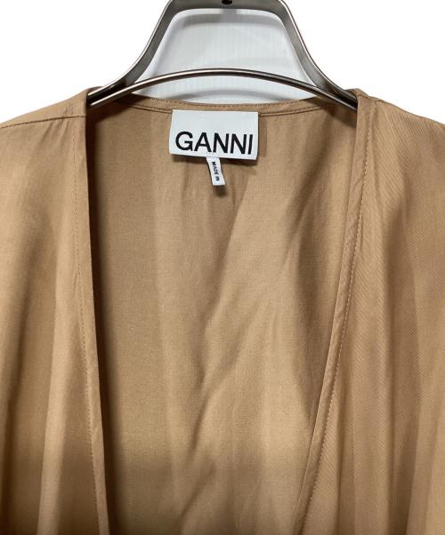 GANNI（ガニー）GANNI (ガニー) 薄手カーディガン ベージュ サイズ:36の古着・服飾アイテム