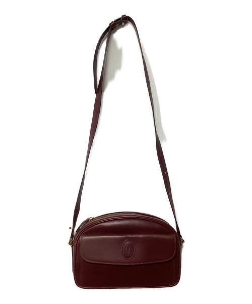 Cartier（カルティエ）Cartier (カルティエ) ショルダーバッグ ボルドーの古着・服飾アイテム