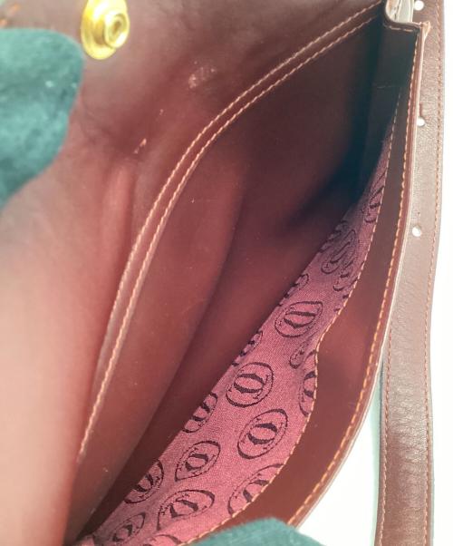 Cartier（カルティエ）Cartier (カルティエ) ショルダーバッグ ボルドーの古着・服飾アイテム