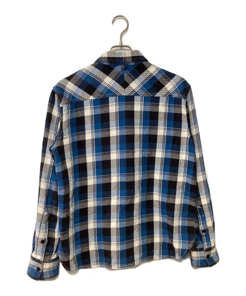 NEIGHBORHOOD（ネイバーフッド）NEIGHBORHOOD (ネイバーフッド) 長袖シャツ ブルー×ホワイト×ブラック サイズ:Mの古着・服飾アイテム
