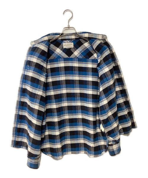 NEIGHBORHOOD（ネイバーフッド）NEIGHBORHOOD (ネイバーフッド) 長袖シャツ ブルー×ホワイト×ブラック サイズ:Mの古着・服飾アイテム