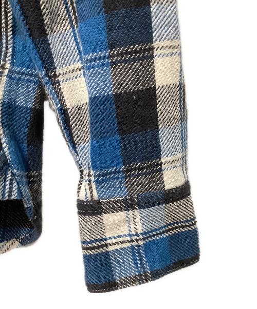 NEIGHBORHOOD（ネイバーフッド）NEIGHBORHOOD (ネイバーフッド) 長袖シャツ ブルー×ホワイト×ブラック サイズ:Mの古着・服飾アイテム