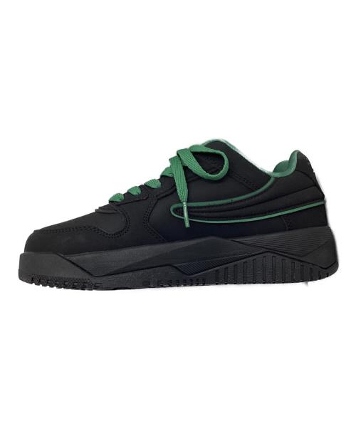FILA（フィラ）FILA (フィラ) ローカットスニーカー グリーン×ブラック サイズ:23.0の古着・服飾アイテム