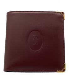 Cartier（カルティエ）の古着「2つ折り財布」｜ワインレッド