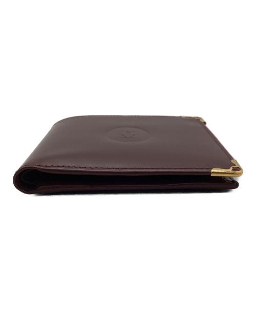 Cartier（カルティエ）Cartier (カルティエ) 2つ折り財布 ワインレッドの古着・服飾アイテム