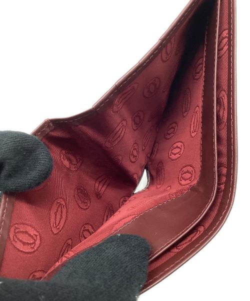Cartier（カルティエ）Cartier (カルティエ) 2つ折り財布 ワインレッドの古着・服飾アイテム