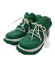 NIKE×OFFWHITE（ナイキ×オフホワイト）の古着「Air Force 1 Mid SP LTHR "Pine Green"」｜グリーン×ホワイト