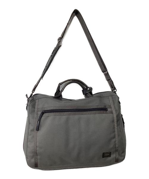 PORTER（ポーター）PORTER (ポーター) 2WAYバッグ グレー×ブラックの古着・服飾アイテム
