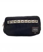 PORTER×JAM HOME MADEポーター×ジャムホームメイド）の古着「スタッズポーチ」｜ブラック
