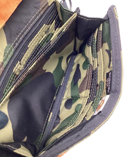 PORTER（ポーター）PORTER (ポーター) A BATHING APE (アベイシングエイプ) 長財布 カーキの古着・服飾アイテム