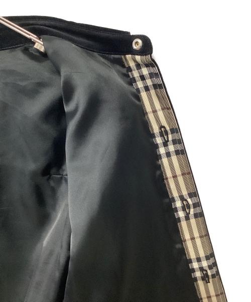 BURBERRY BLACK LABEL（バーバリーブラックレーベル）BURBERRY BLACK LABEL (バーバリーブラックレーベル) ベロアジャケット ブラック サイズ:Lの古着・服飾アイテム