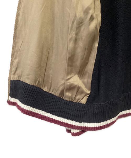 BURBERRY BLACK LABEL（バーバリーブラックレーベル）BURBERRY BLACK LABEL (バーバリーブラックレーベル) ニットジャケット ブラック×ベージュ サイズ:3の古着・服飾アイテム