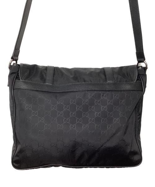 GUCCI（グッチ）GUCCI (グッチ) ナイロンショルダーバッグ ブラックの古着・服飾アイテム