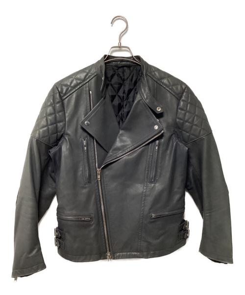 RAINMAKER（レインメーカー）RAINMAKER (レインメーカー) ライダースジャケット ブラック サイズ:48の古着・服飾アイテム