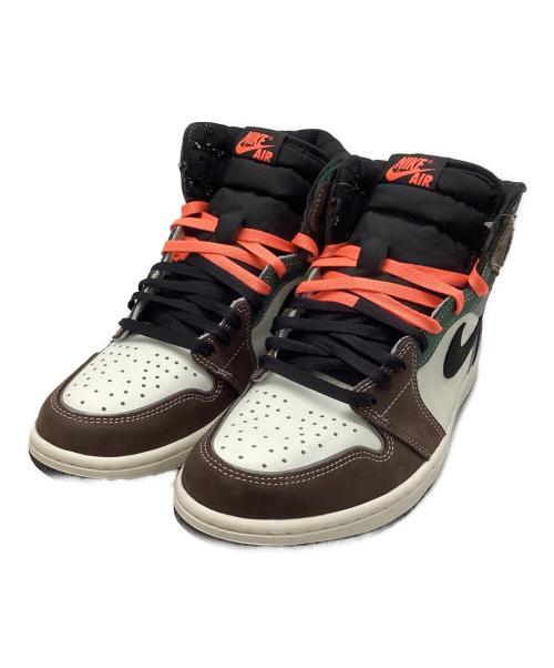 NIKE（ナイキ）NIKE (ナイキ) AIR JORDAN1 RETRO HIGH OG ブラウン×パープル×グリーン サイズ:27の古着・服飾アイテム