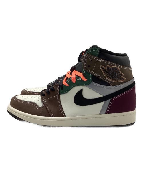 NIKE（ナイキ）NIKE (ナイキ) AIR JORDAN1 RETRO HIGH OG ブラウン×パープル×グリーン サイズ:27の古着・服飾アイテム