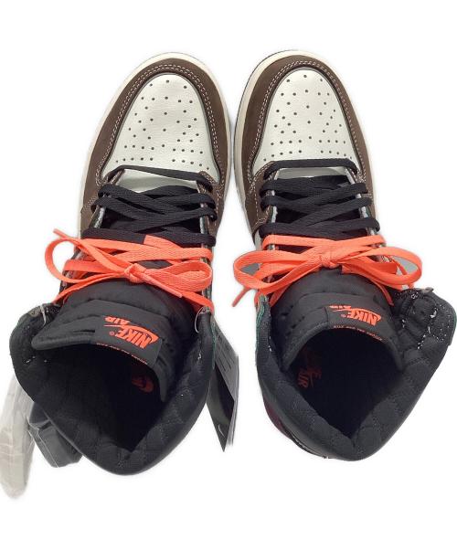 NIKE（ナイキ）NIKE (ナイキ) AIR JORDAN1 RETRO HIGH OG ブラウン×パープル×グリーン サイズ:27の古着・服飾アイテム