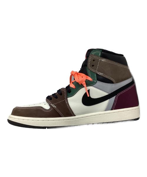 NIKE（ナイキ）NIKE (ナイキ) AIR JORDAN1 RETRO HIGH OG ブラウン×パープル×グリーン サイズ:27の古着・服飾アイテム