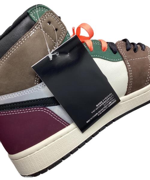 NIKE（ナイキ）NIKE (ナイキ) AIR JORDAN1 RETRO HIGH OG ブラウン×パープル×グリーン サイズ:27の古着・服飾アイテム