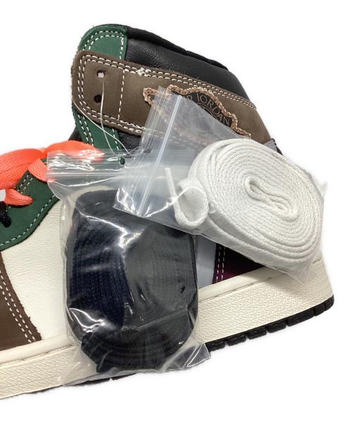 NIKE（ナイキ）NIKE (ナイキ) AIR JORDAN1 RETRO HIGH OG ブラウン×パープル×グリーン サイズ:27の古着・服飾アイテム